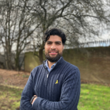 Bilal Amjad in front of some tree