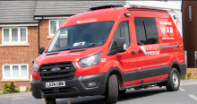 A customer service vehicle