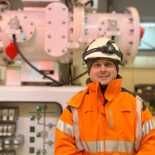 Miki Kukawski at a sub station
