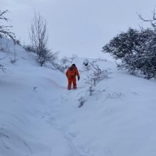 Snowy conditions in Pateley Bridge