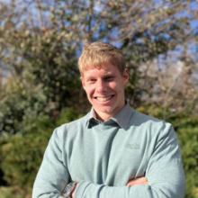 Tom Ardron in front of some trees